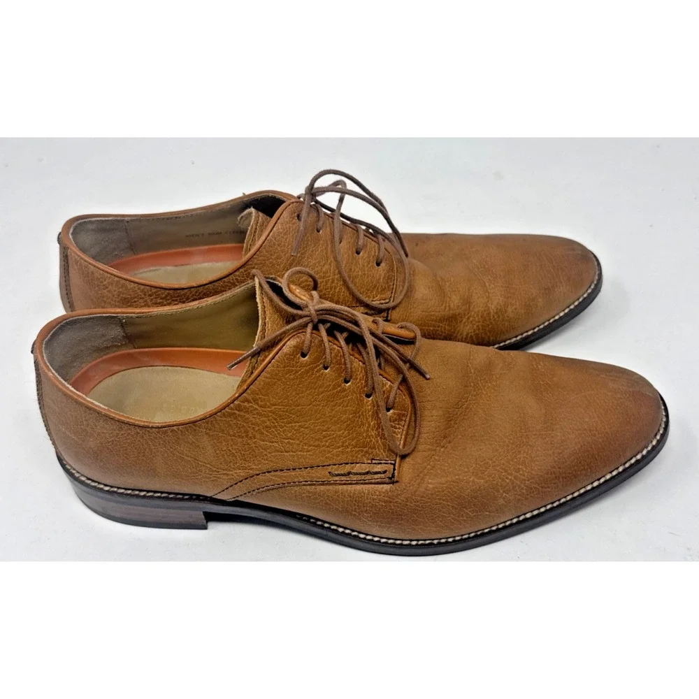 Cole Haan Grand.OS Men's Size 9.5  Tan Leather Oxford C12229